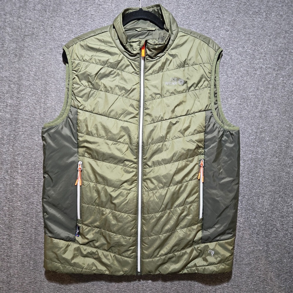 Icewear Women's Vest Large Green Icelandic Wool Filled Insulated Nordic Skafta